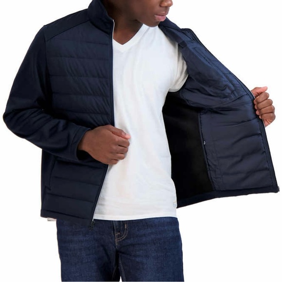 NWT Nautica Men’s Mix Media Jacket, L - Picture 3 of 7